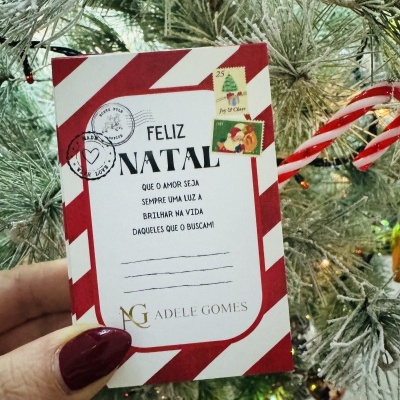 Cartões | Agradecimento NATAL | Personalizáveis | Papel Couché