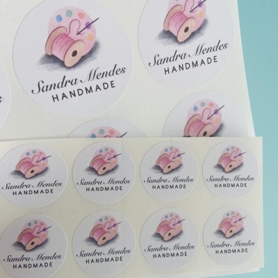 Autocolantes Circulares personalizados com o seu Logotipo | Matte