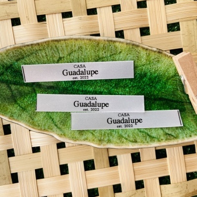 Etiquetas Monocromáticas | 1 cm largura | Planas