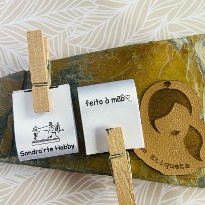 Etiquetas Monocromáticas | 3 cm Largura | Dobradas