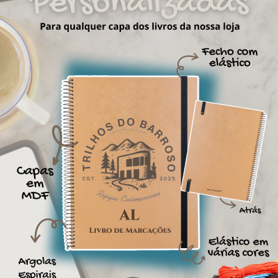 Capas em MDF | Personalize com o seu logo | Reutilizável