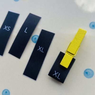 Etiquetas Alta Definição | Matte | 1,5 cm Largura | Coser Dobradas | TAMANHOS