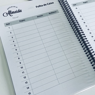 Livro de Registo Mensal | 50, 100, 150 páginas