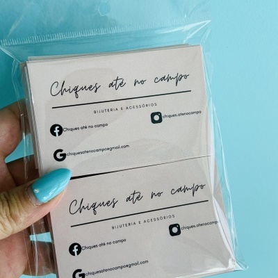 Cartões | Visita | Horizontal | Impressão Frente ou Frente e Verso