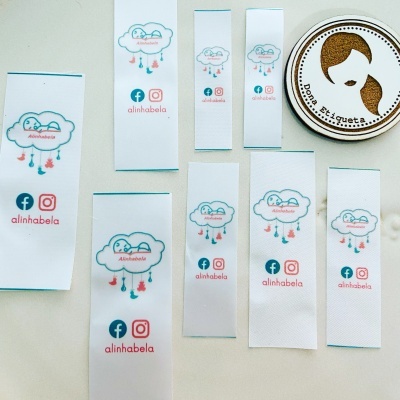 Etiquetas Alta Definição | 8 unidades | Dobradas | Várias Medidas | Etiquetas de Amostra