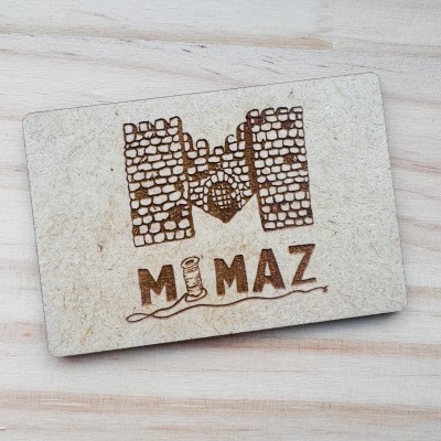 Placa com logotipo | Retangular | Horizontal