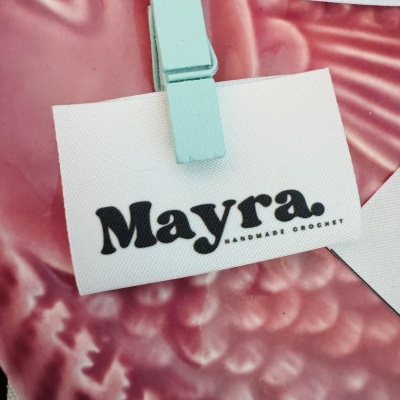 Etiquetas Alta Definição | MATTE | 4 cm Largura | Dobradas | Logo Horizontal