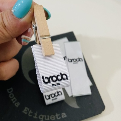 Etiquetas Alta Definição | Gorgurão | 2 cm Largura | Dobradas