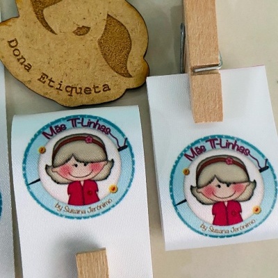 Etiquetas Alta Definição | Glossy | 3 cm Largura | Dobradas