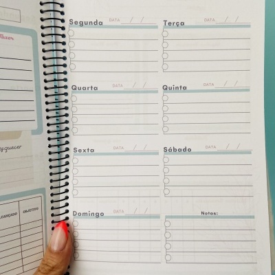 Agenda Semanal sem data | 150 páginas