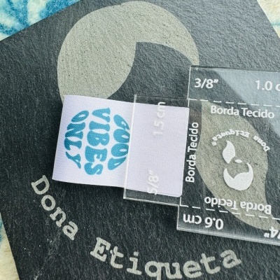 Gabarito de Medidas para Etiquetas | Acrilico