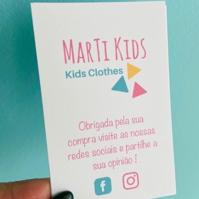 Cartões | Agradecimento | 8,5 x 5,5 cm | Verticais