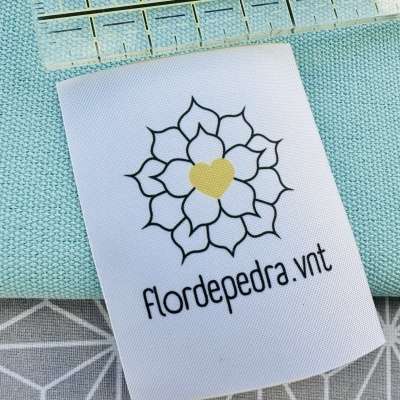 Etiquetas Alta Definição | MATTE | 5 cm Largura | Planas | Logo Vertical | 25 unidades