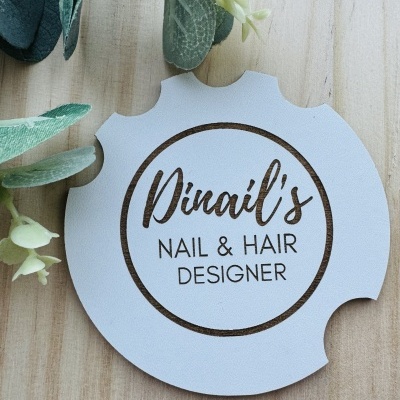 Placa com logotipo para Estética