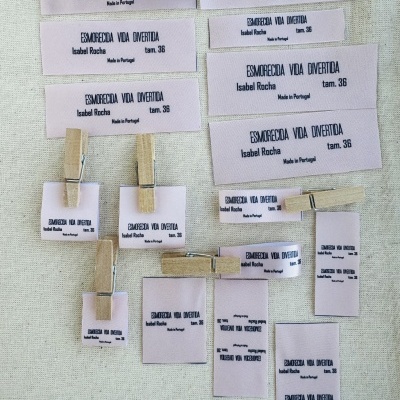 Etiquetas Amostra | 16 un. | Planas & Dobradas | Várias Medidas