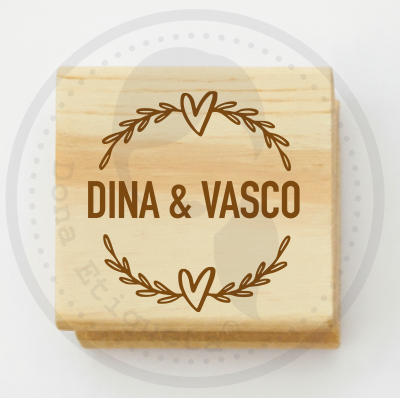 Carimbo | Coleção | Nomes de Casal | Várias Medidas