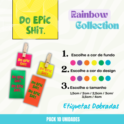 10 Etiquetas | DO EPIC SHIT | Personaliza tamanhos e cores
