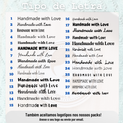 Pack de 5 etiquetas de Napa com rebites | Etiquetas Dobradas | Personalize com Texto Pack de 5 etiquetas de Napa com rebites | Etiquetas Dobradas | Personalize com Texto