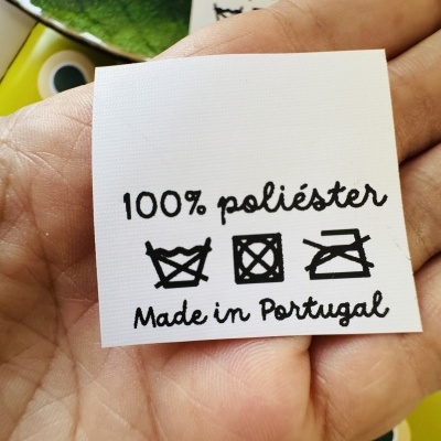 Etiquetas Poliamida | 4 cm Largura | Etiquetas de composição