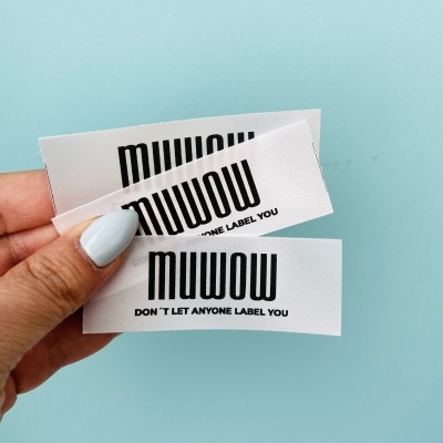 Etiquetas Monocromáticas | 2,5 cm largura | Planas