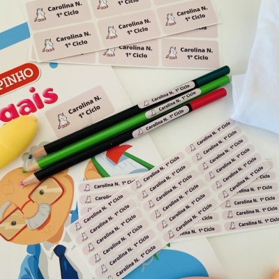 Pack etiquetas infantis - Pack autocolantes 80 + 25 + 20 unidades