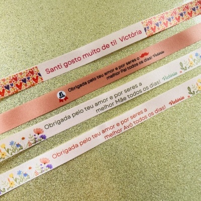 Pulseiras Personalizadas - Frases