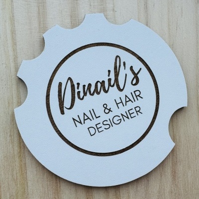 Placa com logotipo para Estética