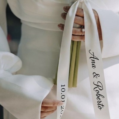 Fita para bouquet de noiva- Eternize o momento