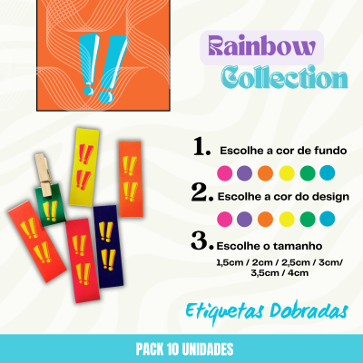 Etiquetas | EXCLAMAÇÃO | Personaliza tamanhos e cores