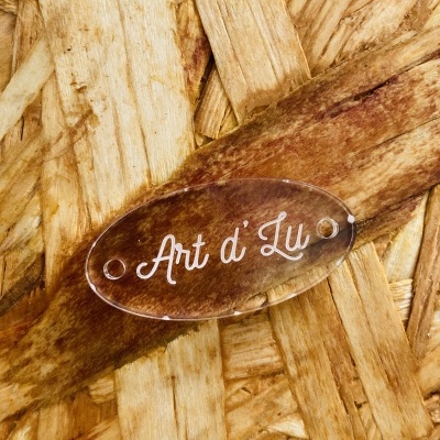 Etiquetas em Acrílico Transparentes 3 mm | Personalizáveis | Ovais