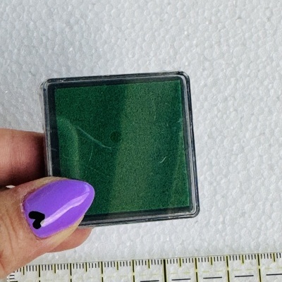 Almofadinha de Carimbo | 4 cm | Verde