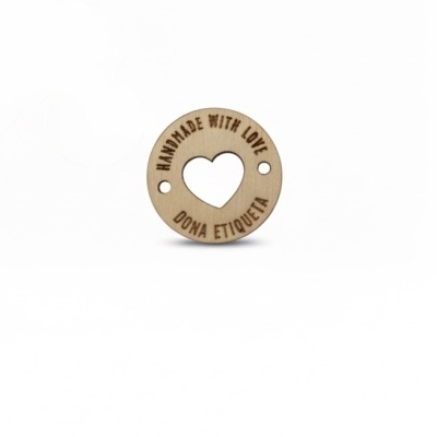 Botões em Madeira | Coração | Handmade | Personalize