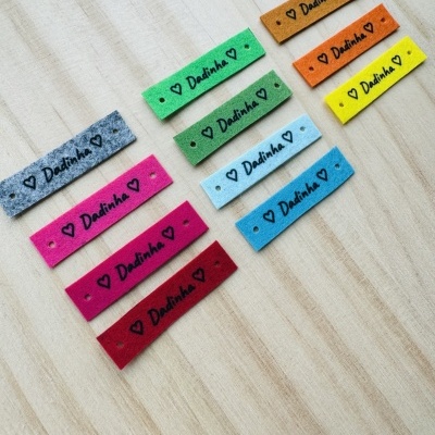 Etiquetas Alta Definição | Feltro | 3 cm | Retangulares | VÁRIAS CORES