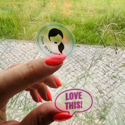 Autocolantes Corte irregular Transparentes | Vinil |