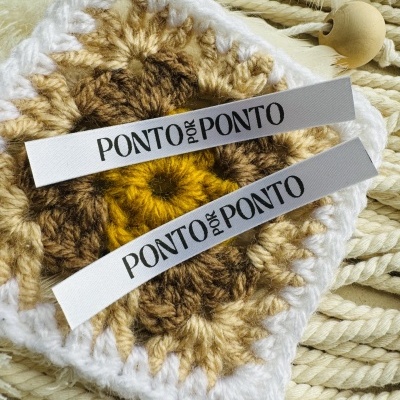 Etiquetas Monocromáticas | 1 cm largura | Planas