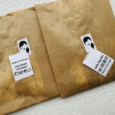 Etiquetas Poliamida | 2,5 cm Largura |  Etiquetas de composição