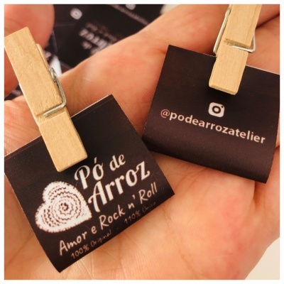 Etiquetas Alta Definição | Glossy | 3 cm Largura | Dobradas