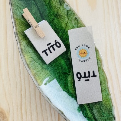 Etiquetas Alta Definição | MATTE | 2 cm Largura | Dobradas