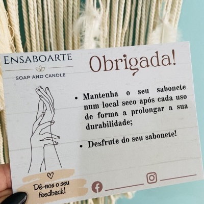 Cartões | Agradecimento 10 x 12,5 cm | Horizontal