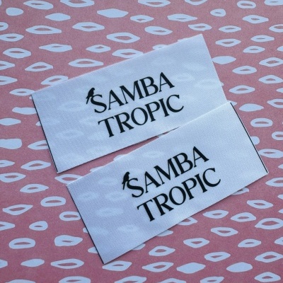 Etiquetas Alta Definição | Glossy | 3  cm Largura | Planas | Logo Horizontal