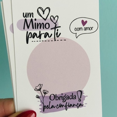 Cartões | Agradecimento | 8,5 x 5,5 cm | Verticais