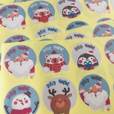 Autocolantes com perfil | Vários designs | Feliz Natal | Glossy