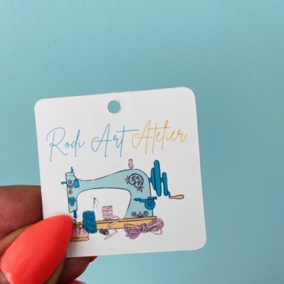 Tags Quadradas | Personalizados | 4 ou 5 cm