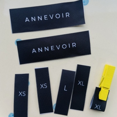 Etiquetas Alta Definição | Matte | 1,5 cm Largura | Coser Dobradas | TAMANHOS