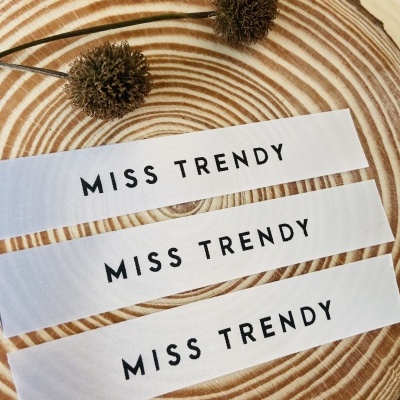 Etiquetas Monocromáticas | 1,5 cm Largura | Planas