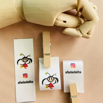 Etiquetas Alta Definição | Glossy | 2 cm largura | Dobradas