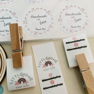 Etiquetas Alta Definição | MATTE | 2 cm Largura | Dobradas