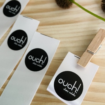 Etiquetas Monocromáticas | 2 cm largura | Dobradas