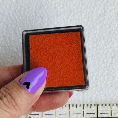 Almofadinha de Carimbo | 4 cm | Laranja