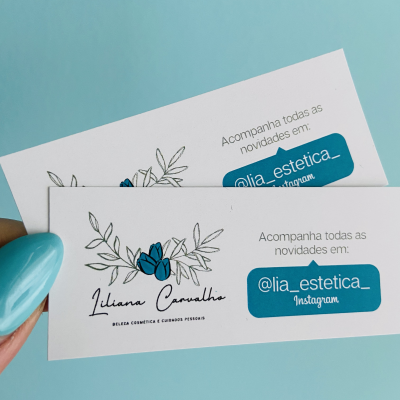 Mini Cartões de Visita | Personalizado